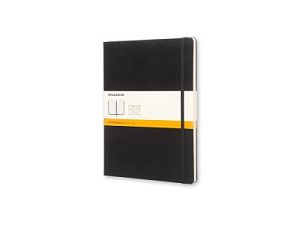 Записная книжка Moleskine Classic, XLarge (в линейку), цвет: черный