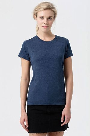 Футболка женская Regent Fit Women, синий меланж, размер XXL