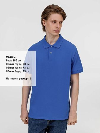 Рубашка поло унисекс Pacific, ярко-синяя (royal), размер 3XL