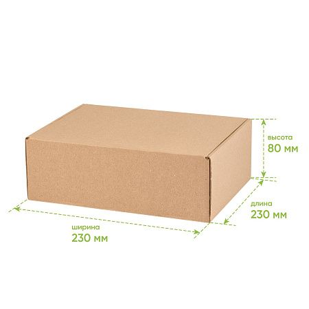 Подарочная коробка универсальная мини, крафт 245*178*83мм