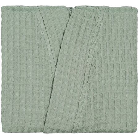 Халат вафельный женский Boho Kimono, зеленая мята, размер M