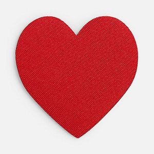 Наклейка тканевая Lunga Cor, M, красная