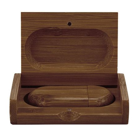 Флеш накопитель USB 2.0 Maple BOX в футляре, орех, дерево/дерево, 32 Gb