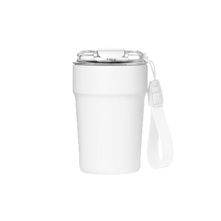 Термокружка вакуумная Монако (Monaco), белая