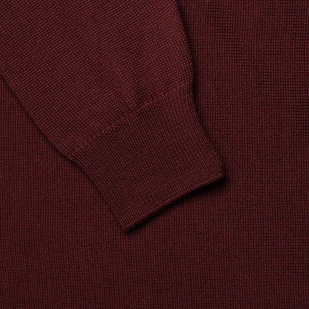 Джемпер Stitch с контрастной отделкой, бордовый с синим, размер M