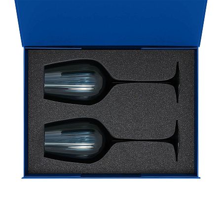 Подарочный набор 2 бокала для вина Toscana в синей коробке