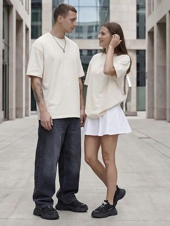 Футболка Oversize Premium 210, молочно-белая, размер 3XL