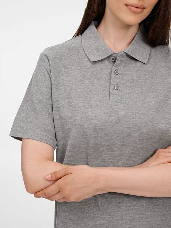 Рубашка поло унисекс Tervise, серый меланж, размер S