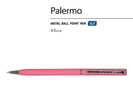 Ручка металлическая шариковая «Palermo», софт-тач