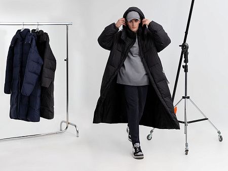 Пуховик унисекс Kapsula, серый, размер XS/S