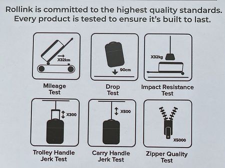 Чемодан складной Rollink Aura 55x40x20 см, 2 колеса, синий