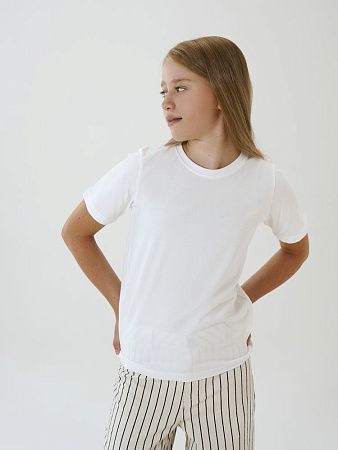 Футболка детская T-Bolka Kids, белая (белоснежная), размер 6 лет (106-116 см)