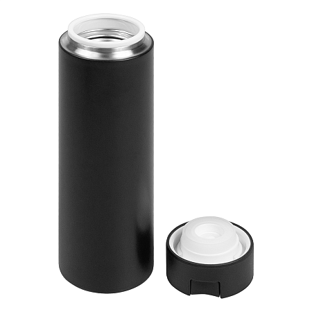 Термос стальной Positano, 460 мл, черный, матовый