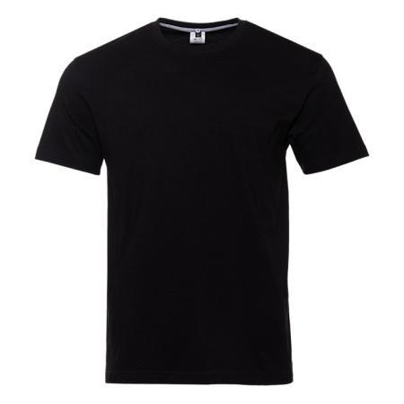 Футболка унисекс без бокового шва STAN хлопок 160, 02, Чёрный,  (20)  (46/S)