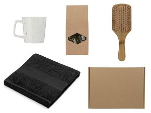 Подарочный набор для ванны с полотенцем, расческой и кружкой