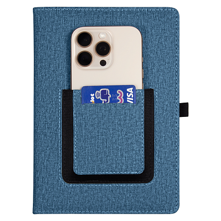 Ежедневник  Smart Wallet Cambric  A5, синий, недатированный, в твердой обложке с поролоном