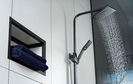 Полотенце Farbe, большое, синее