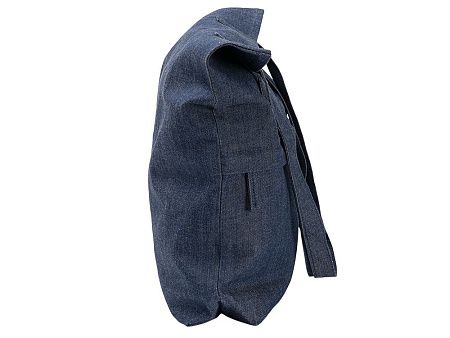 Сумка из переработанной джинсовой ткани «Кирк» с передним карманом на молнии