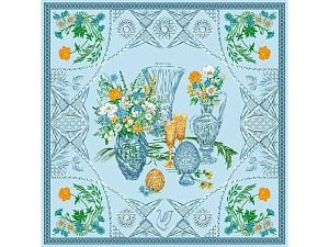 Платок «Мелодия хрусталя», цвет: голубой, многоцветный