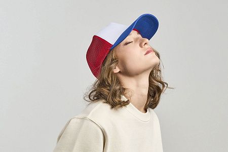 Бейсболка RAPPER COTTON-S, 5 клиньев, пластиковая застёжка