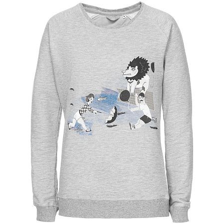 Свитшот женский «Не вы ли были у Невы», серый меланж, размер S