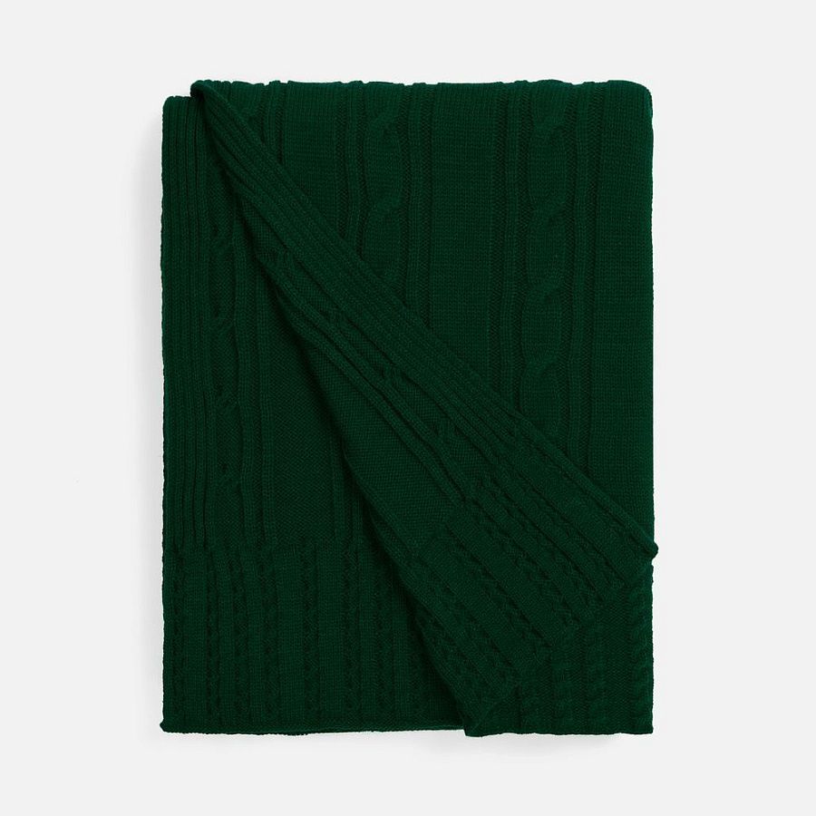 Плед Remitti, темно-зеленый (хвойный)