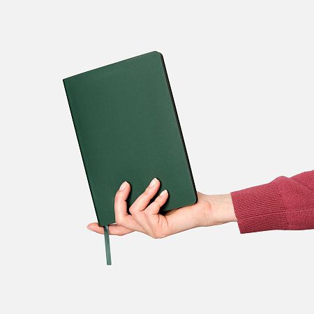 Ежедневник Латте софт-тач (Latte soft touch) недатированный, зеленый