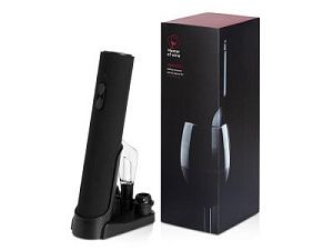 Набор винных аксессуаров 4в1 «Savoie» с покрытием soft touch, цвет: черный