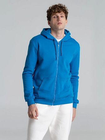 Толстовка на молнии с капюшоном Siverga Heavy 2.0, бирюзовая, размер XL