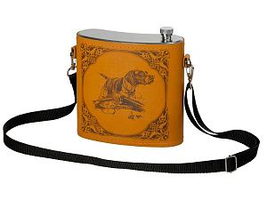 Фляга, цвет: серебристый