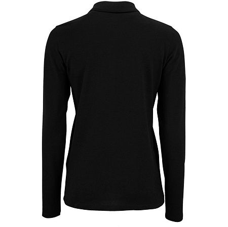 Рубашка поло женская с длинным рукавом Perfect LSL Women, черная, размер S
