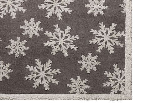 Плед Snowflake новогодний с капюшоном