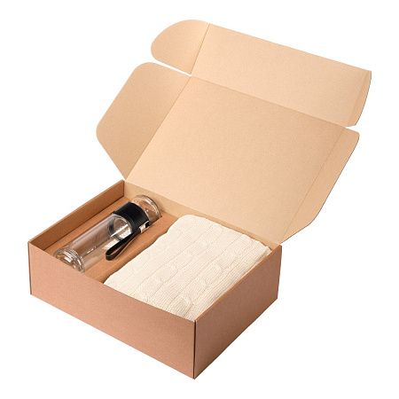 Подарочный набор Терсо (Terso), Фадо (Fado), красный (плед, термобутылка)