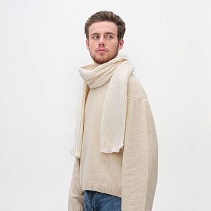 Шарф Forges вязаный, бежевый