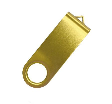 Скоба для флеш накопителя Twister, металл, золотистый