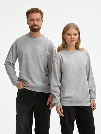 Свитшот унисекс Columbia, серый меланж, размер S