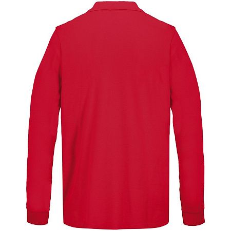 Рубашка поло унисекс с длинным рукавом Pacific LSL, красная, размер XS