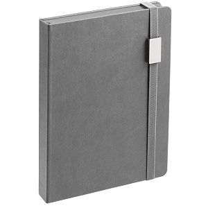 Ежедневник New Factor Metal, серый