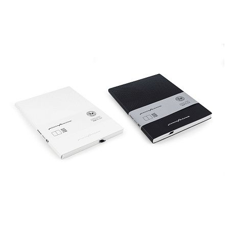 Блокнот линованный Pininfarina из каменной бумаги в мягкой обложке, А5, черный