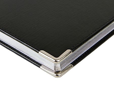 Ежедневник недатированный А5 «Sidney Nebraska» с серебряным срезом и уголками