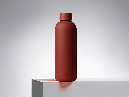 Вакуумная термобутылка с медной изоляцией  «Cask», soft-touch, 500 мл