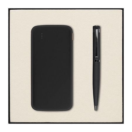 Набор подарочный Solution Superior Duo (внешний аккумулятор «Universal», ручка Attashe)