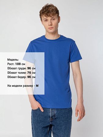Футболка унисекс T-Bolka 160, ярко-синяя, размер XS