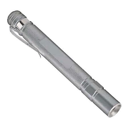 Фонарь Tools Dinan, алюминиевый, с клипсой, серебристый