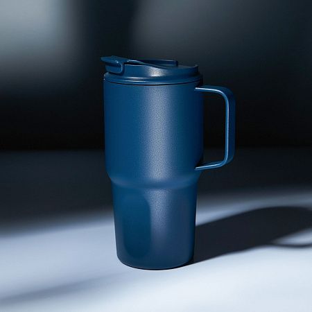 Термокружка вакуумная Авентура (Aventura), синяя