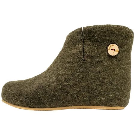 Домашние валенки Wild, зеленые (олива), размер 47