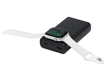 Внешний беспроводной аккумулятор 2-в-1 с функцией зарядки Apple Watch, QC/PD «AtomIQ», 10000 мАч
