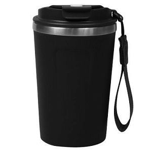 Термокружка Zencup вакуумная, стальная, 380 мл, черная