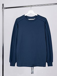 Свитшот унисекс Vozduh, темно-синий, размер XL/2XL