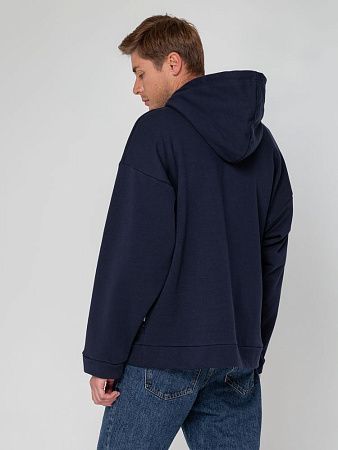 Худи унисекс оверсайз Seamark, темно-синее, размер XS/S
